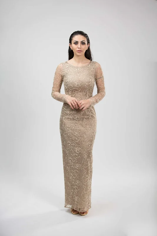 LACE EVENING DRESS