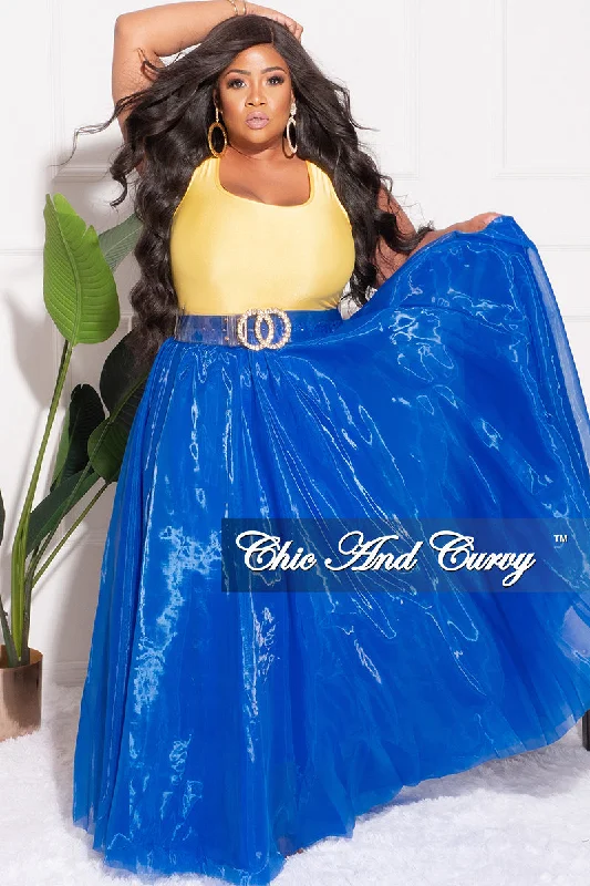 Final Sale Plus Size Maxi Tulle Tutu Skirt in Royal Blue (SKIRT ONLY)