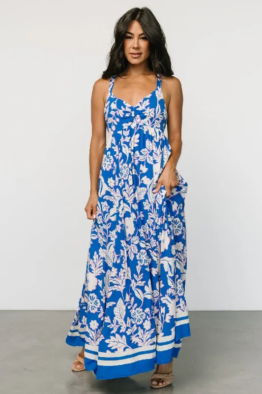 Atalanta Back Tie Maxi Dress | Blue Print