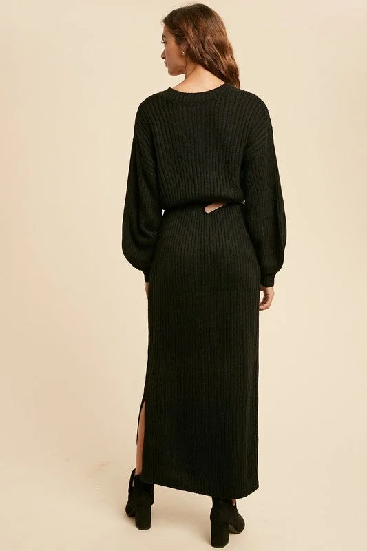 Black Sheila Sweaterdress