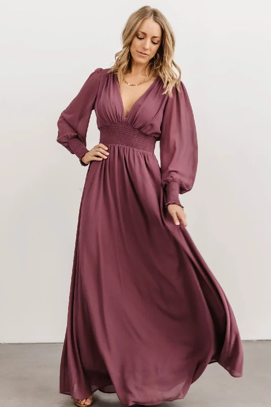 Olivia Maxi Dress | Vintage Plum