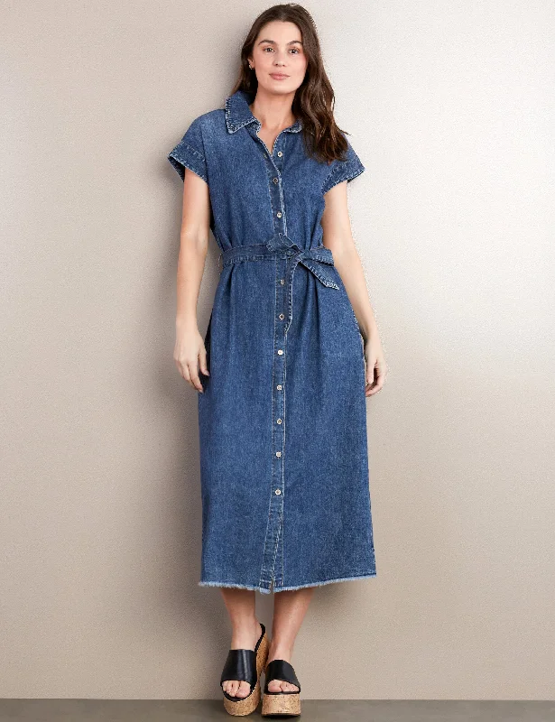 Weekend Denim Midi Dress