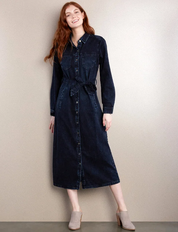 Wash Lab Denim Maxi Shirtdress