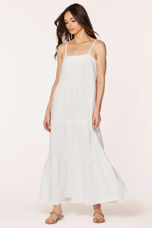 TIERED CAMI MAXI DRESS