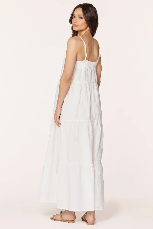 TIERED CAMI MAXI DRESS