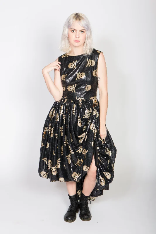 Any Old Iron Sequin Jolly Rodgered Skull Dress