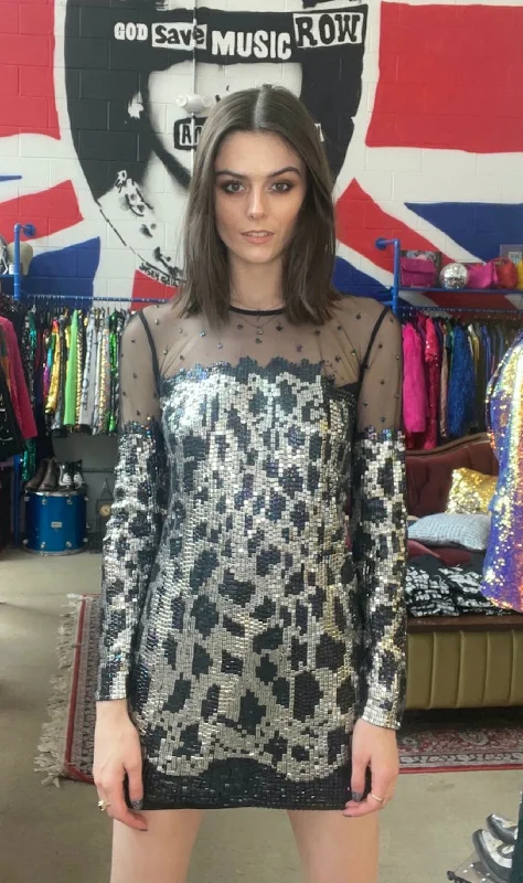 Any Old Iron Snow Leopard Dress