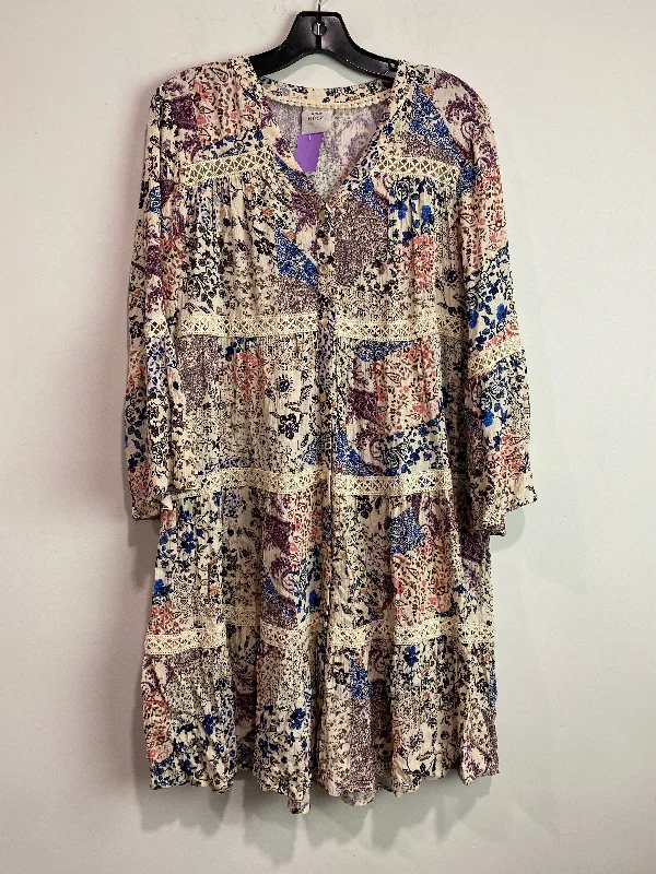 Beige Dress Casual Midi Knox Rose, Size M