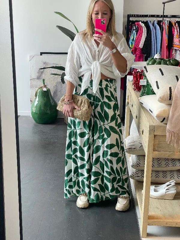 Botanical Wide Leg Pants