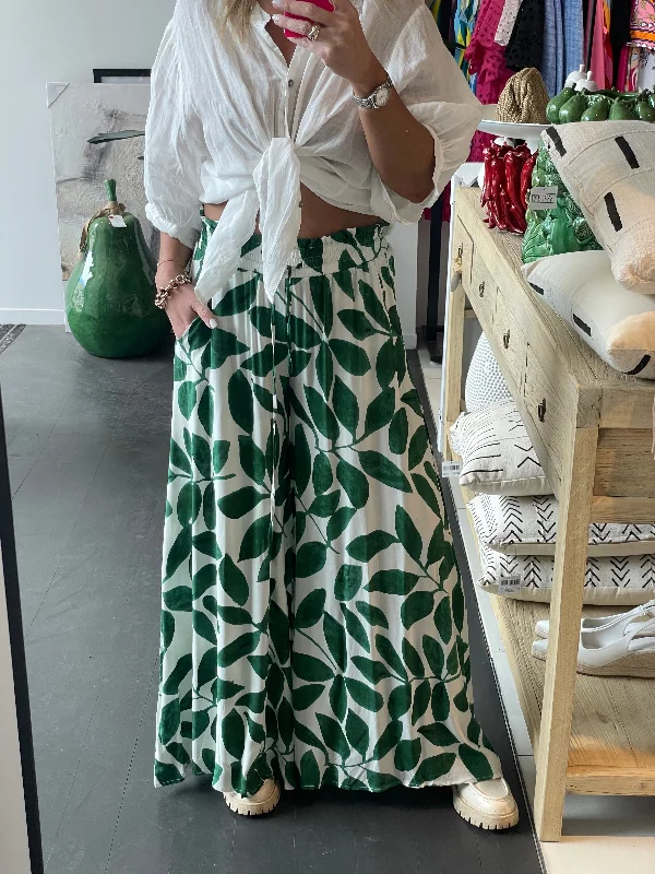 Botanical Wide Leg Pants