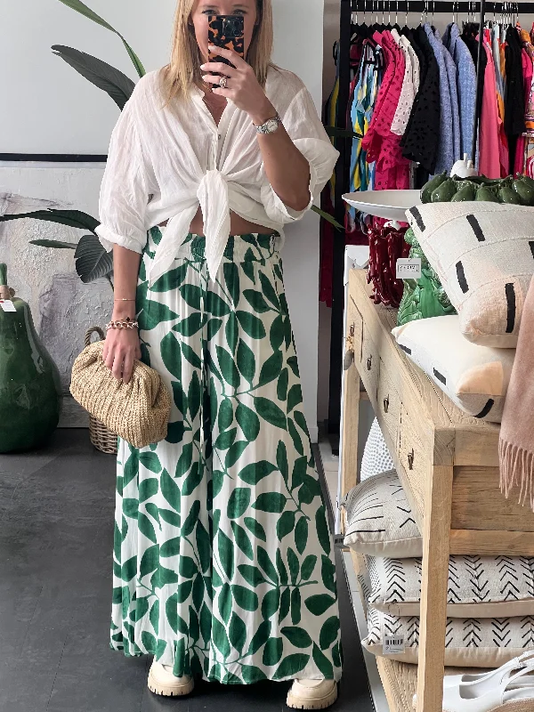 Botanical Wide Leg Pants