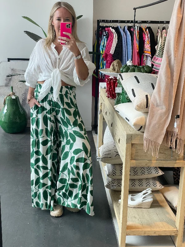 Botanical Wide Leg Pants