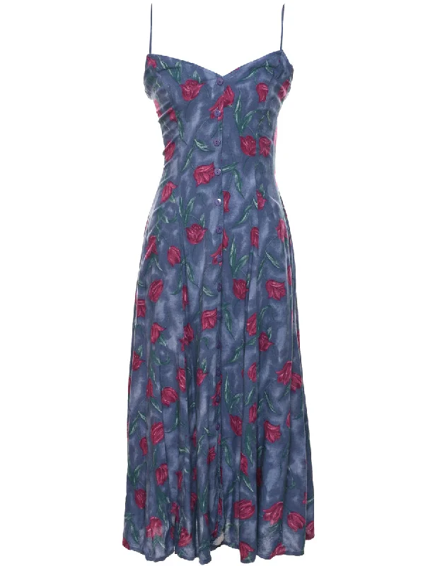 Floral Pattern Dress - XS