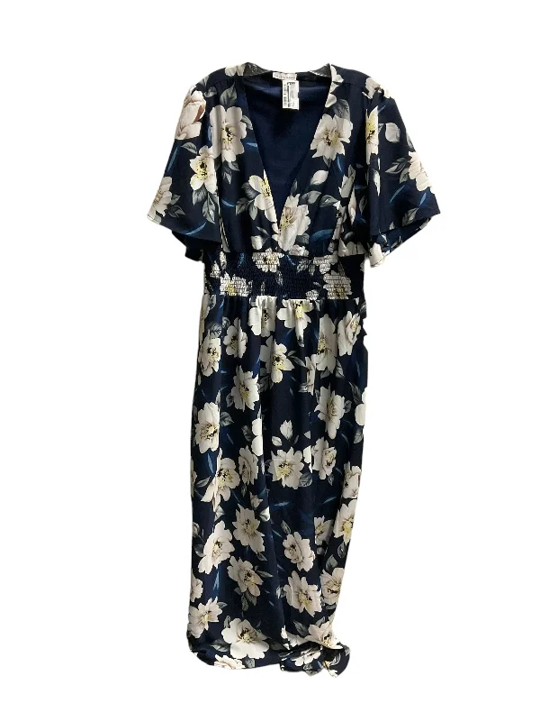 Floral Print Dress Casual Maxi Baltic Born, Size Xxxl