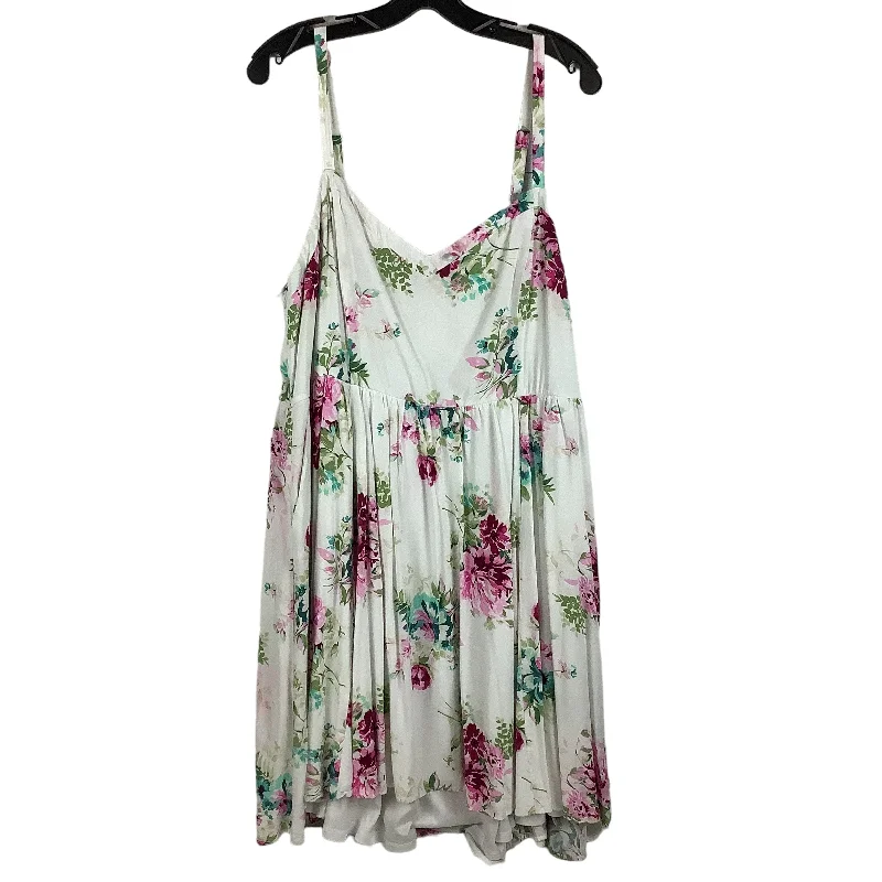 Floral Print Dress Casual Midi Torrid, Size 3x