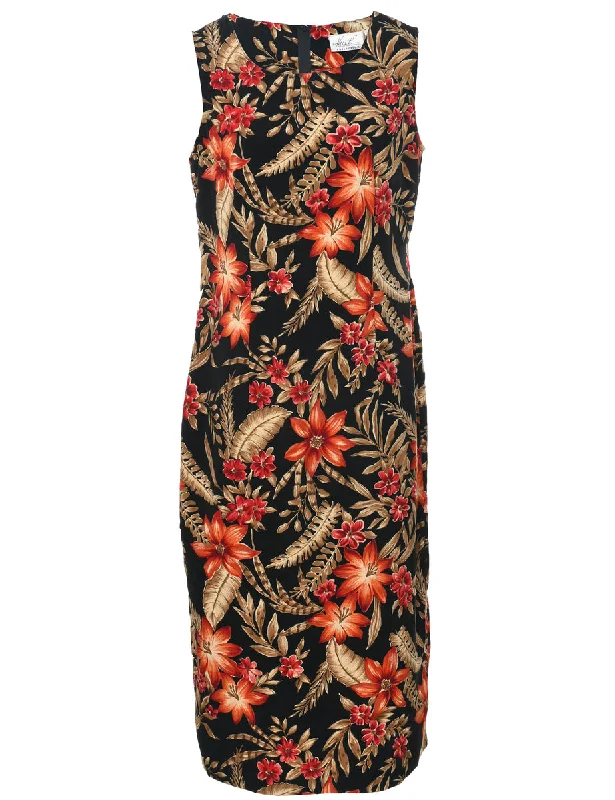 Floral Print Dress - M