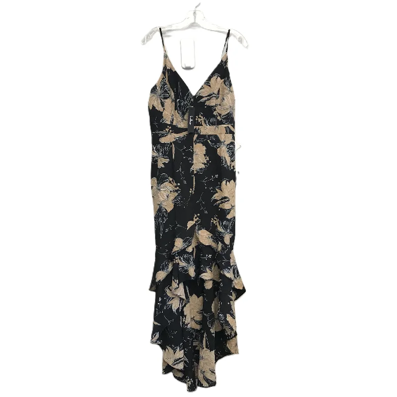 Floral Print Dress Party Midi By Lulus, Size: L