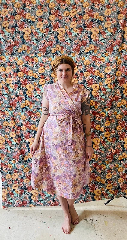 Francis Dress in Lavender Garden Twill