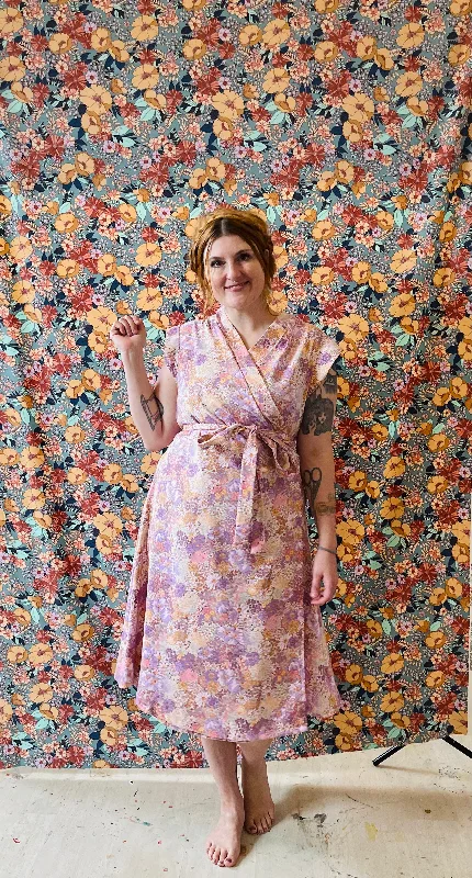 Francis Dress in Lavender Garden Twill