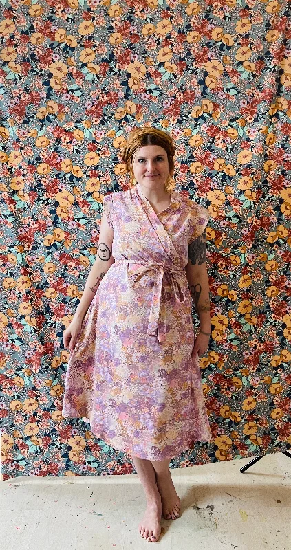 Francis Dress in Lavender Garden Twill