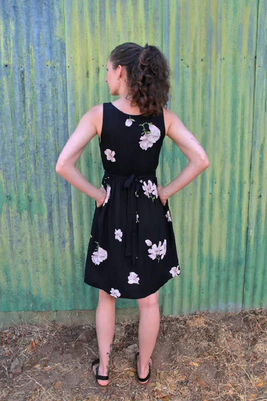 Hannah Dress in Black Magnolia