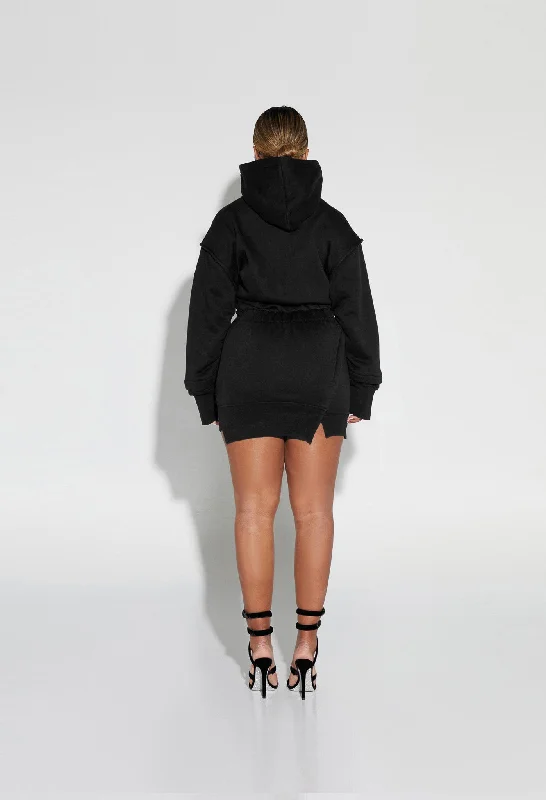 Hooded Sweat Dress - Panther