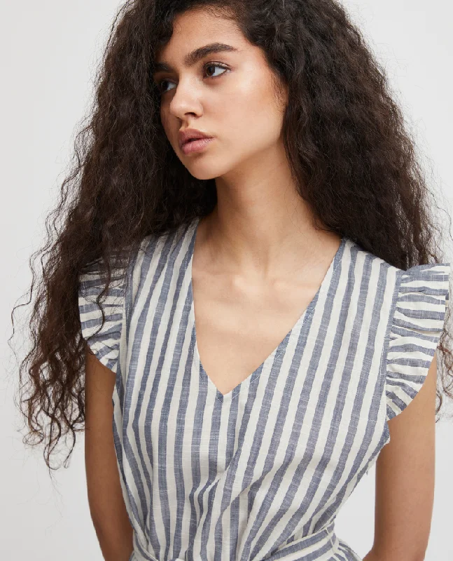 Ichi Gry Natural Stripe Dress