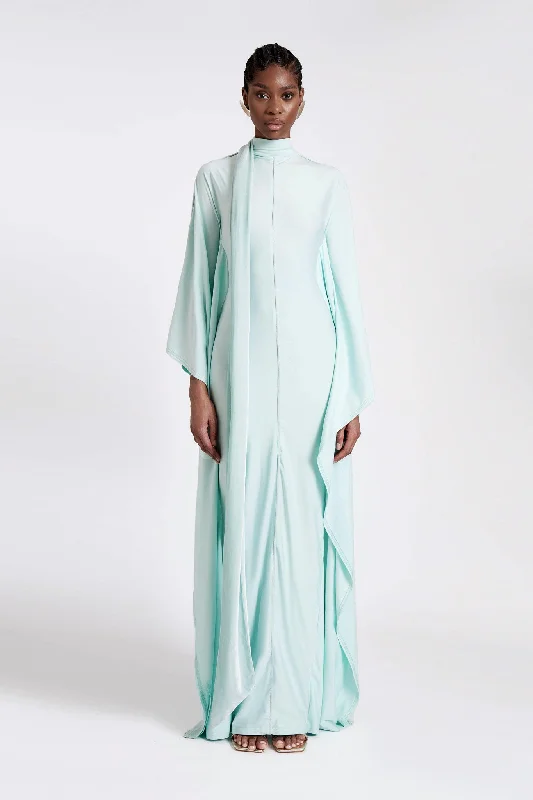 Jersey Batwing Gown - Frosty Mint