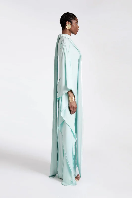 Jersey Batwing Gown - Frosty Mint