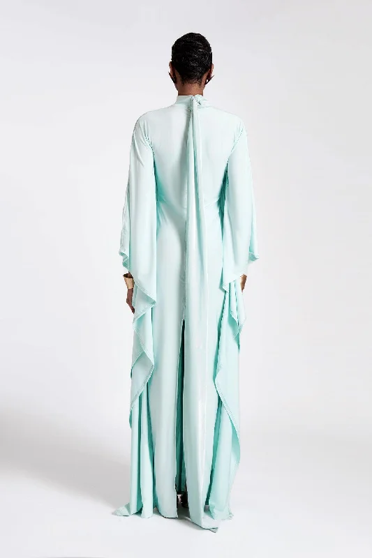 Jersey Batwing Gown - Frosty Mint