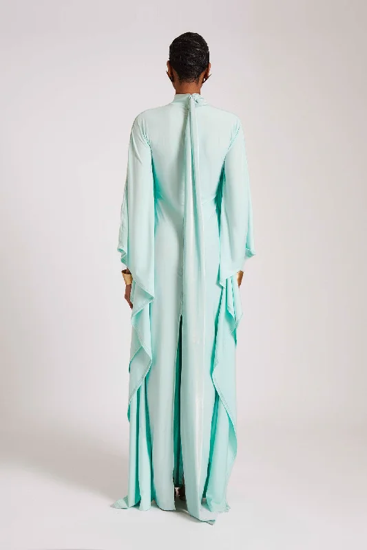 Jersey Batwing Gown - Frosty Mint