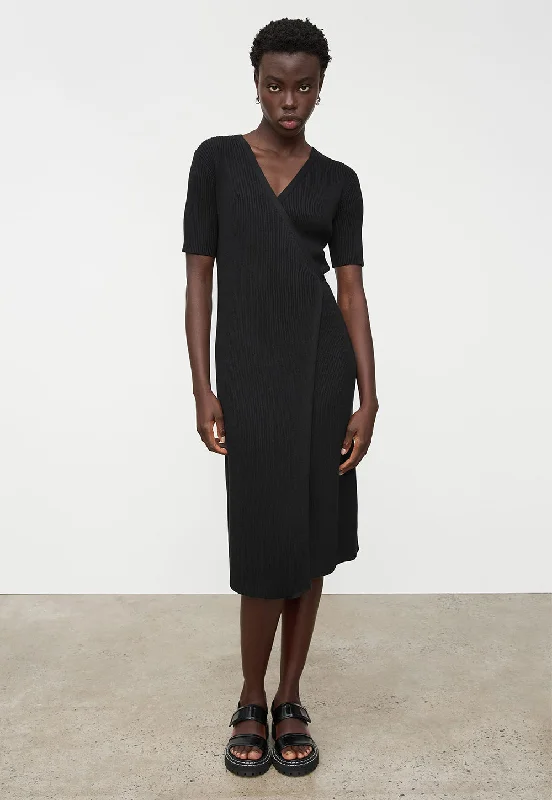 Annie Wrap Dress - Black