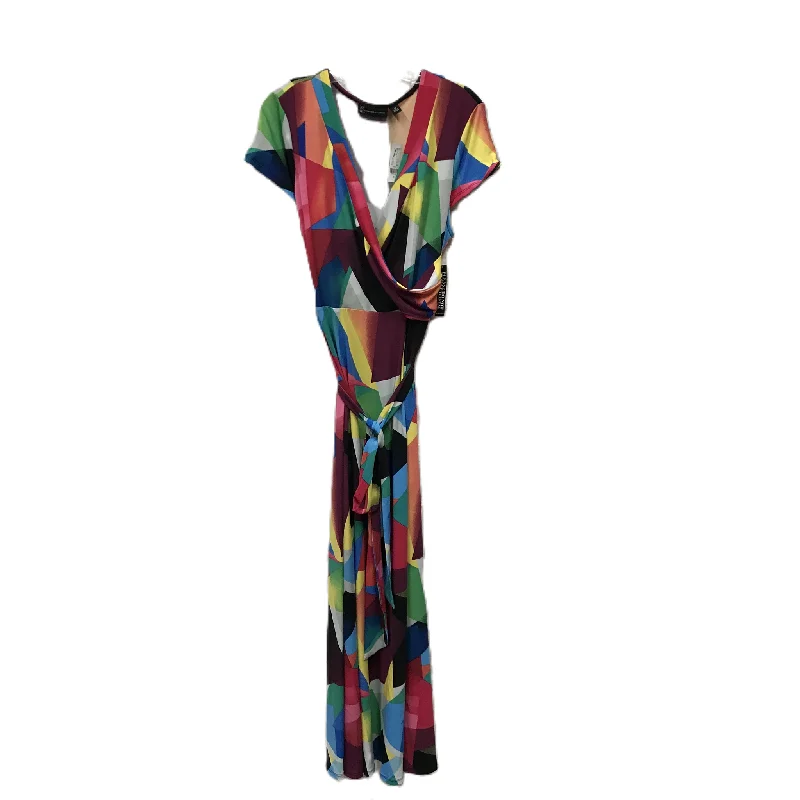 Multi-colored Dress Casual Maxi By New York And Co, Size: 1x