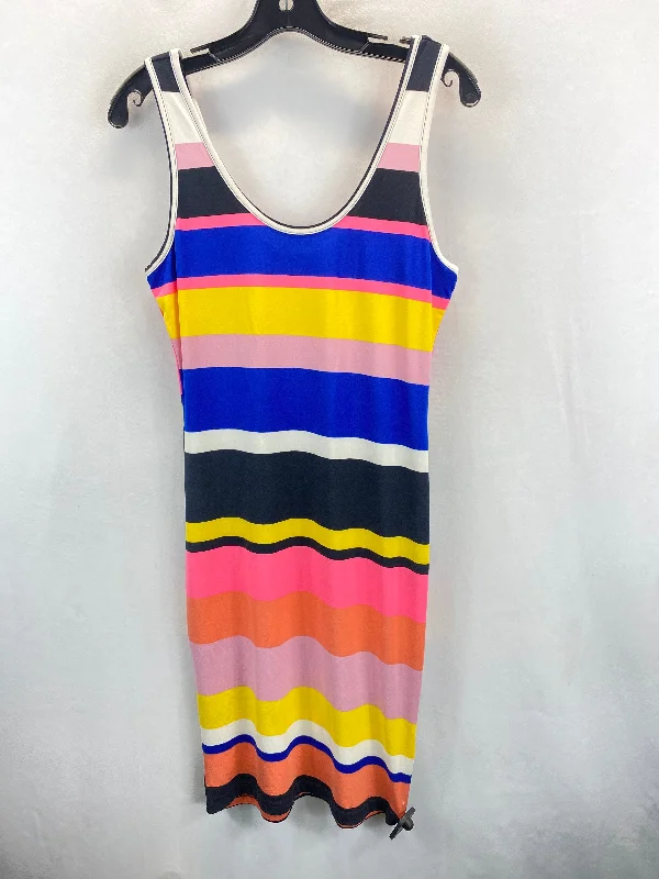 Multi-colored Dress Casual Short Clothes Mentor, Size L