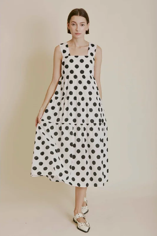 Polka Dot Midi Dress