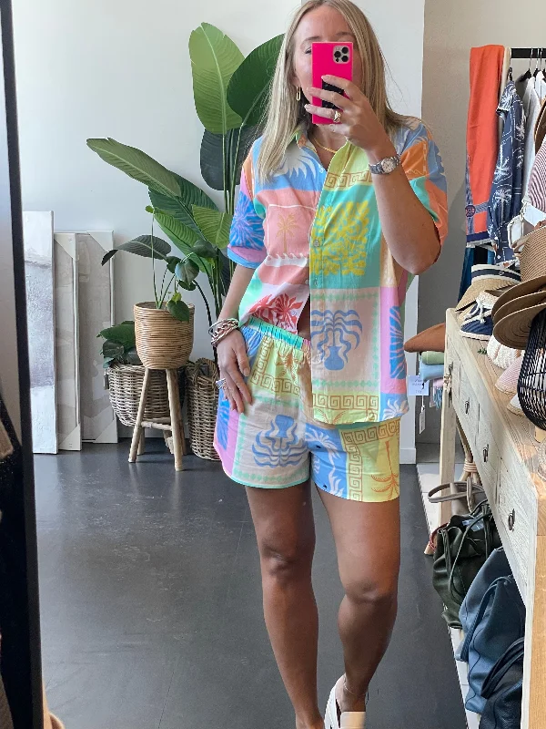 Positano Shirt Shorts Set