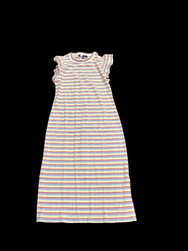 Striped Pattern Dress Casual Midi Tommy Hilfiger, Size M