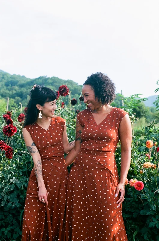 Xena Dress in Hazel Calico Flower