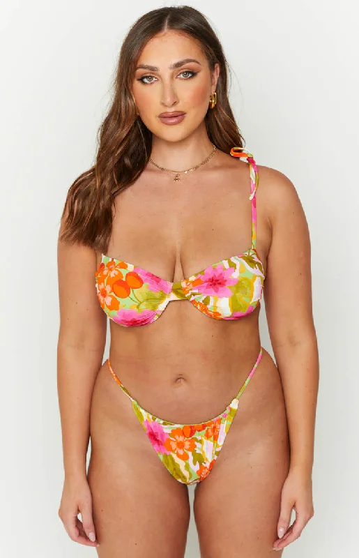 9.0 Swim Quinne Floral Print Bikini Bottom