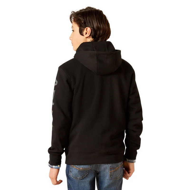 Ariat Youth Ariat Logo Hoodie, Black