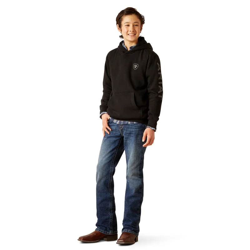 Ariat Youth Ariat Logo Hoodie, Black