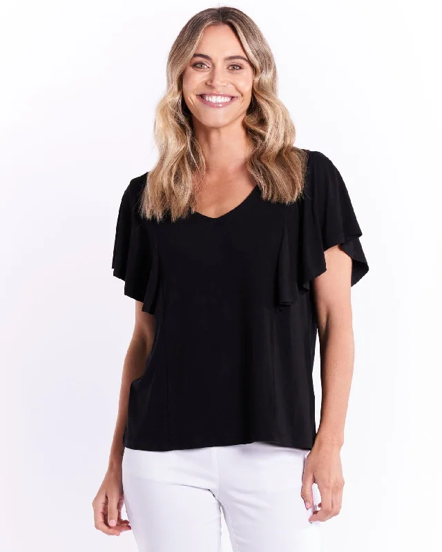 Betty Basics | Florance Frill Tee | Black