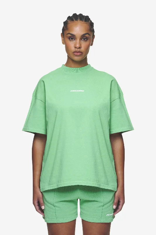 Bracy Heavy Oversized Tee Washed Peppermint Green White Gum