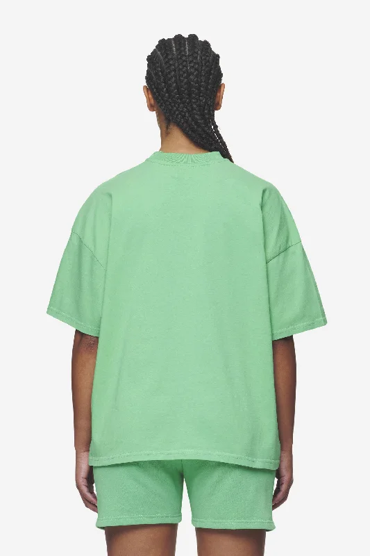 Bracy Heavy Oversized Tee Washed Peppermint Green White Gum