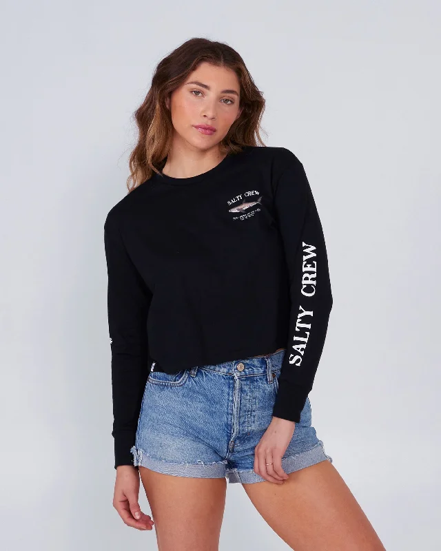 Bruce Black L/S Crop