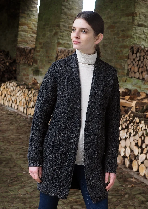 Aran Crafts Bandon Coat | Charcoal