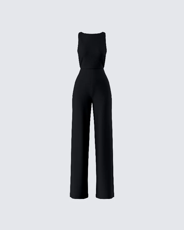 Damira Black Maxi Jumpsuit