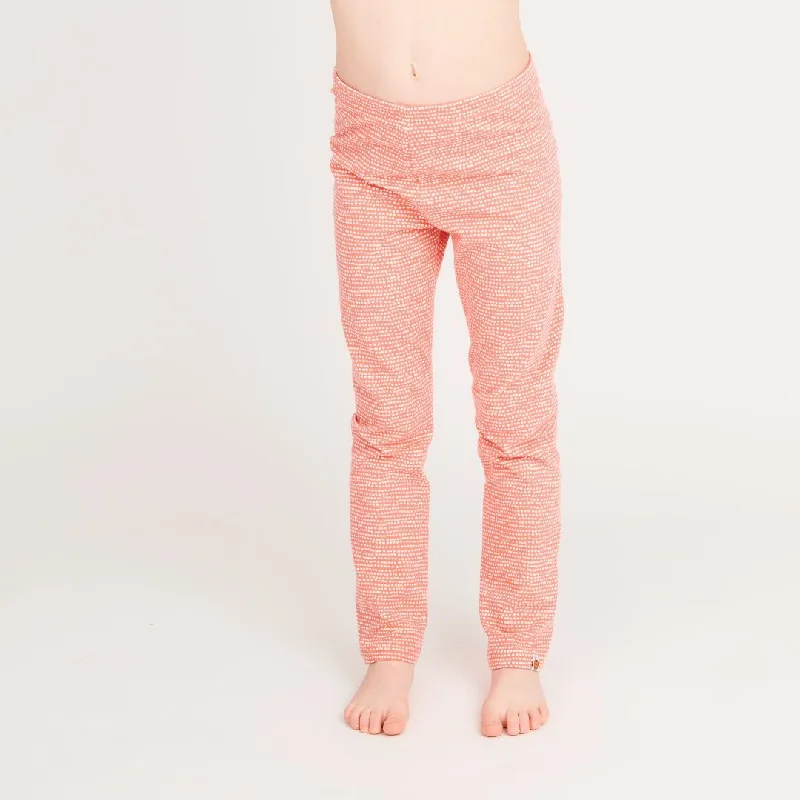 Leggings ""Dotted Lines Coral""