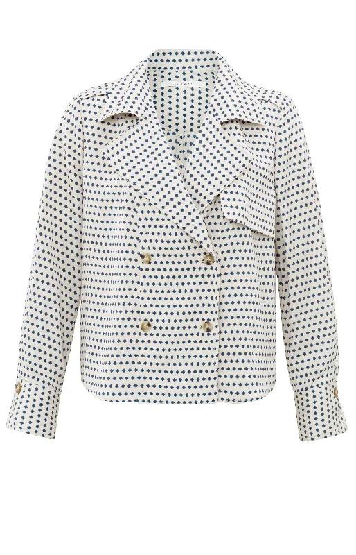 Printed blouse jacket