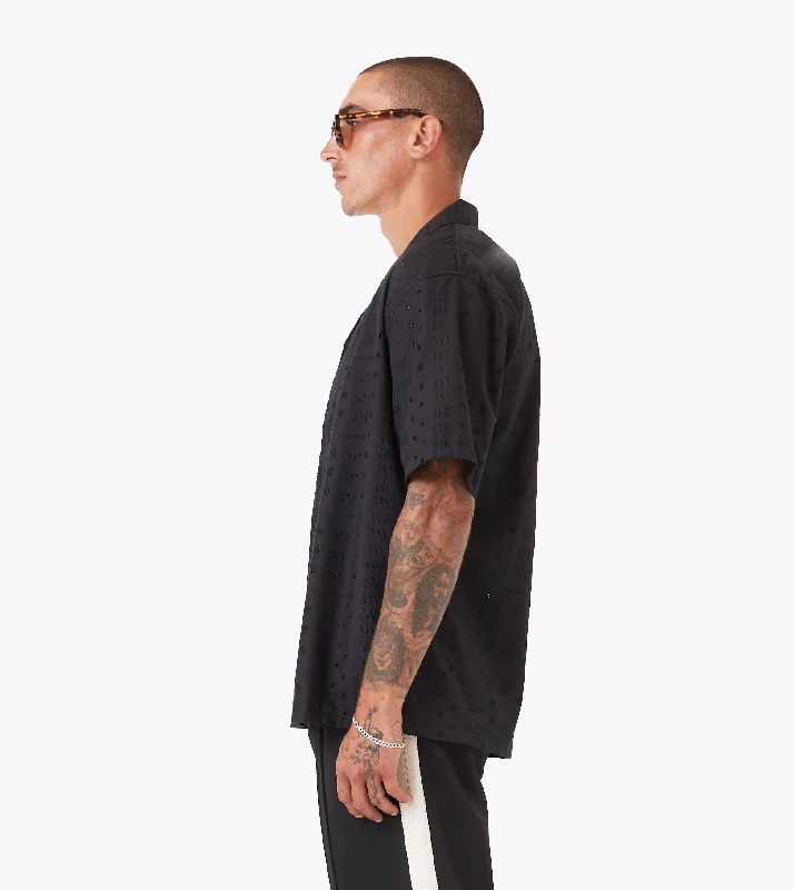 Stitch Holiday SS Shirt Black